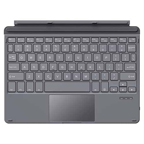 MoKo Bluetooth Keyboard Kompatibel mit Surface Go 3 2021/Surface Go 2 2020/Surface Go 2018, Drahtlose Wireless Bluetooth 3.0 Tastatur QWERTY-Layout Keyboard mit Eingebauter Lithium Batterie - Schwarz