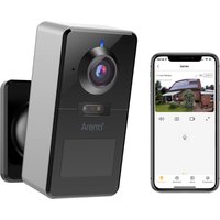 Arenti Akku-WLAN-Überwachungskamera POWER1, 2K-Auflösung, App, Amazon Alexa, Google Assistant, IP65