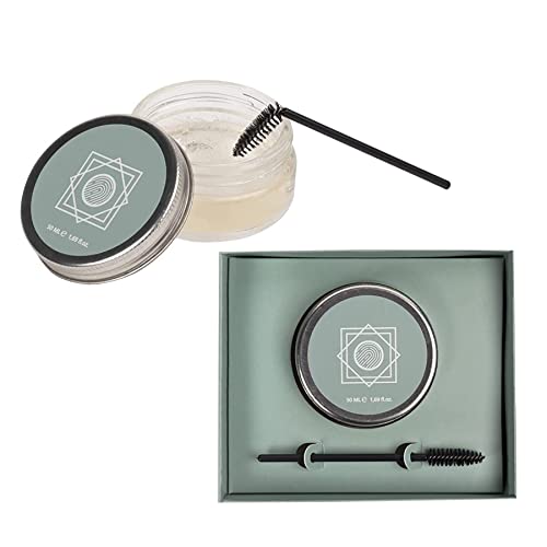 Flawless Brows: Nourishing and Waterproof Styling Wax for Feathered, Fluffy, and All-Natural Brows with All-Day Lamination and Clear, Non-Sticky, Moisturizing Pomade Makeup Gel for All Brow Types 50ml