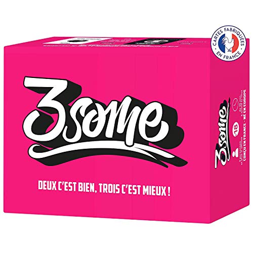 3Some | 10 Sekunden, um 3 Fragen zu beantworten | 400 lustige Fragen & Karten mit schwarzem Humor | Kartenspiel | Aperitif- & Partyspiel | Spiel für Erwachsene | Made in France | OriginalCup®.