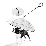 Namsan Hunde Regenschirm mit Leine Hunde Regenjacke für Spaziergänge im Freien bei Schnee oder Regen