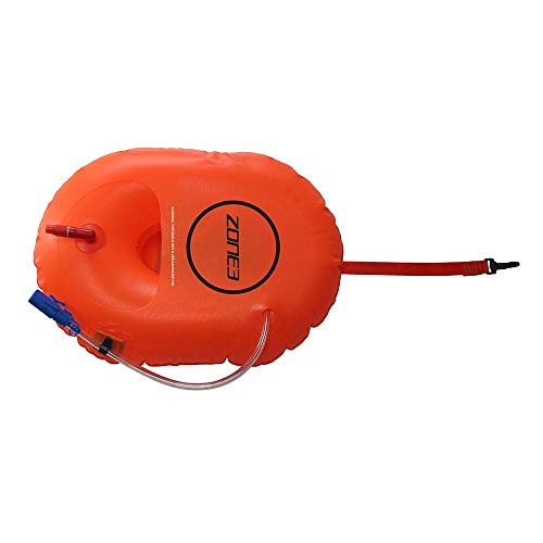 ZONE3 Swim Safety Buoy/Hydration Control Tasche, Hi-Vis Orange, One Size