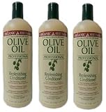 3x Organic Root Stimulator Olive Oil Replenishing Conditioner 1000ml (insgesamt - 3L)