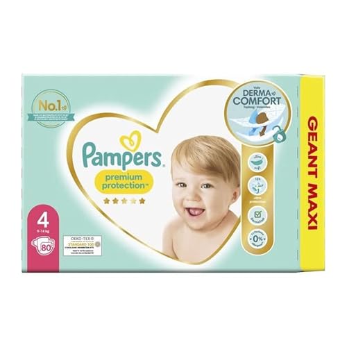 PAMPERS Premium Protection Taille 4-80 Couches