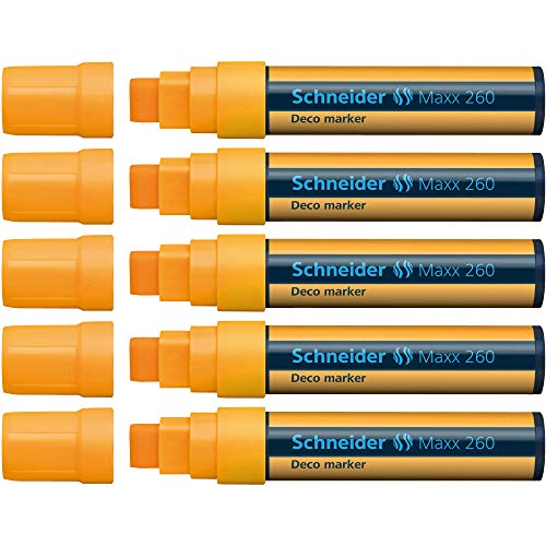 Schneider Maxx 260 Deco-Marker (5 - 15 mm) 5er Packung orange