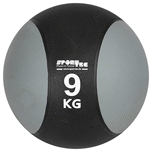 Sport-Tec Medizinball ø 28 cm, 9 kg, grau