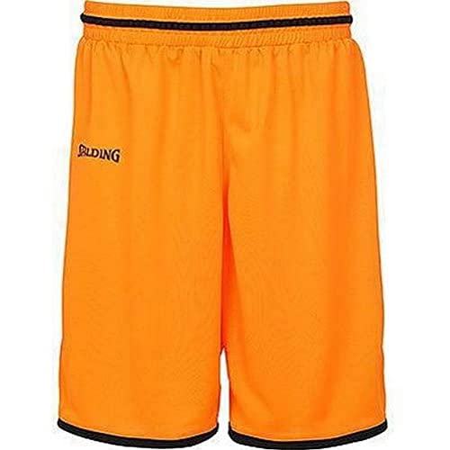 Spalding Herren Move Shorts, Dark orange/Schwarz, 3XL