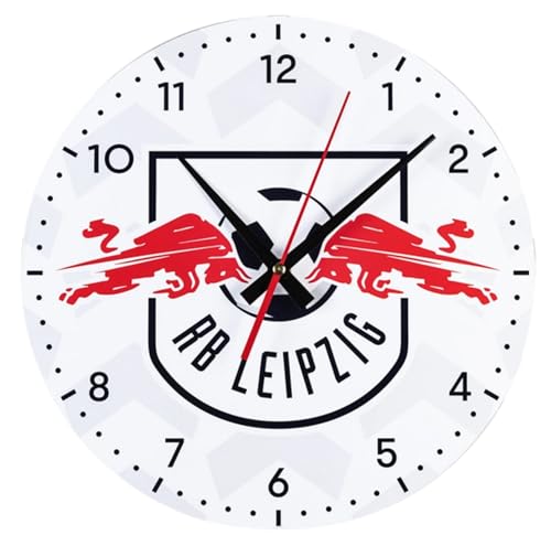 RB Leipzig jxfd Wanduhr - Logo - Uhr weiß Wall Clock RBL