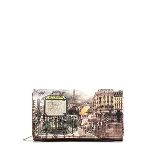 Y NOT? Wallet – Muster – YES364F4-Paris, einzigartig, Muster:, Taglia Unica