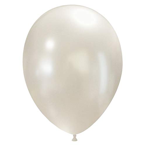 Event Kauf 25-1000 STK. Luftballons Metallic / Standard, Ø ca. 27 cm, Helium (1000 Stück, Metallic Nr.12: Perlweiß)