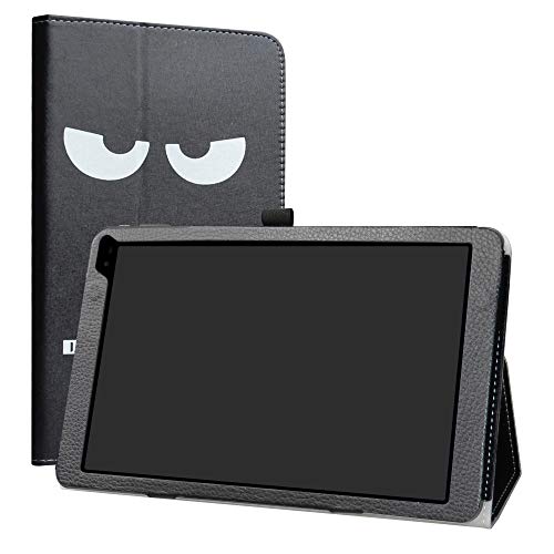 LiuShan Schutzhülle für 25,7 cm (10,1 Zoll) Barnes & Noble Nook 10 (BNTV650) Tablet PC (PU-Leder, mit Standfunktion) Mehrfarbig Don't Touch