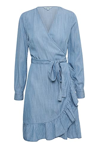 PART TWO Damen Sol Casual Dress, Medium Blue Denim, 36