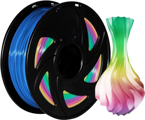 3D Filament Pla 1kg Rainbow 3d Drucker Pla Filament 1.75mm Multicolor PLA 1KG Spool XVICO Regenbogen Filament