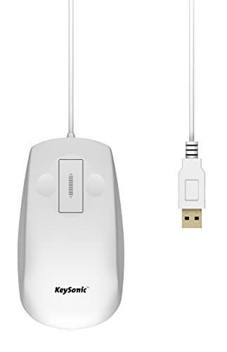 Keysonic KSM-3020M-W wasserdichte Maus Silikone / IP68 / weiß