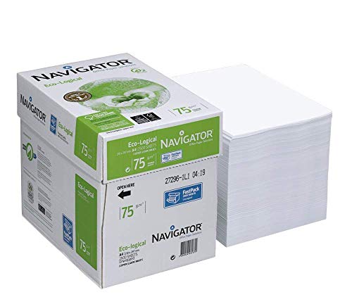 Maxi-Box NAVIGATOR Kopierpapier Eco-Logical A4 75 g/qm 2.500 Blatt