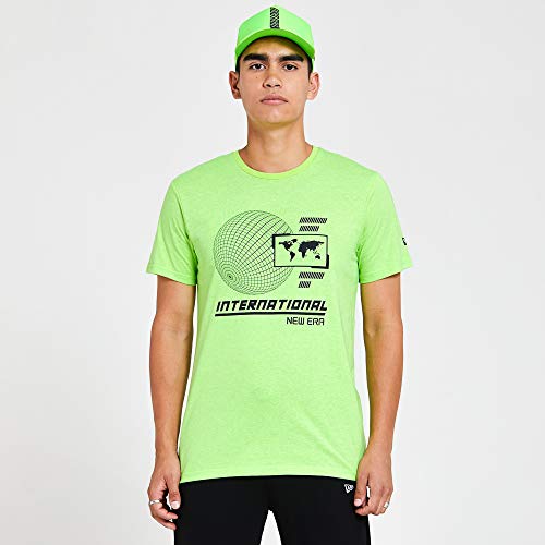 New Era Herren Ne Graphic Tee Lgs Kurzärmeliges T-Shirt, M