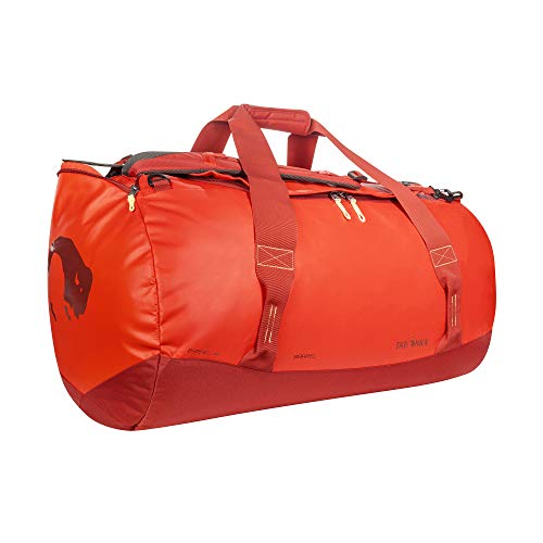 Tatonka Barrel XL Reisetasche - 110 Liter - wasserfeste Tasche aus LKW-Plane mit Rucksackfunktion und großer Reißverschluss-Öffnung - große Rucksacktasche - unisex - rot
