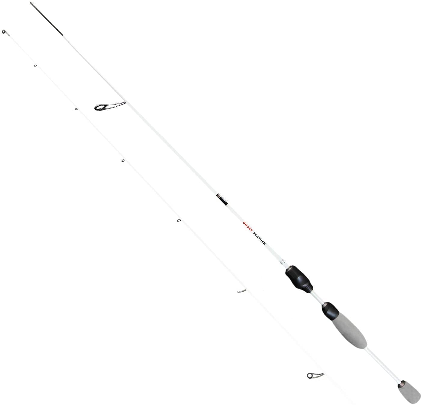 FISHN Feather - Ultraleicht Spinnrute 1,80m Wurfgewicht: 1-7g Angelrute – Spinnrute – Steckrute UL-Rute – direkte Kraftübertragung beim Fischen auf Forelle, Saibling, Barsch (FISHN Feather)