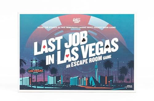 Professor Puzzle Letzter Job in Las Vegas, Escape Room-Spiel, ab 12 Jahren, 1–4 Spieler