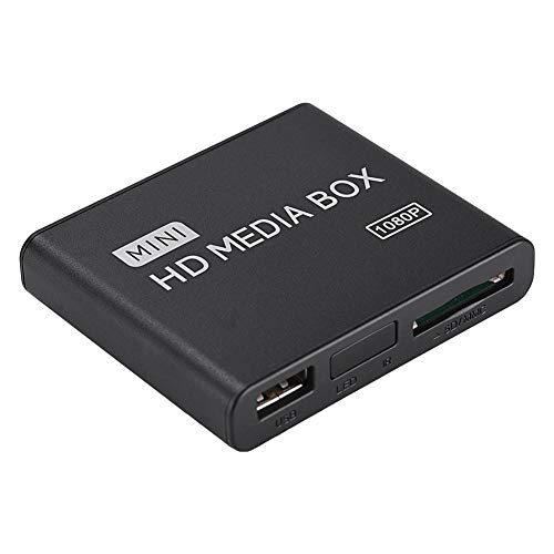 VBESTLIFE 110-240 V Full HD Mini Box Media Player,16 Sprache 1080 P Media Player Box Unterstützung USB MMC RMVB MP3 AVI MKV(EU)