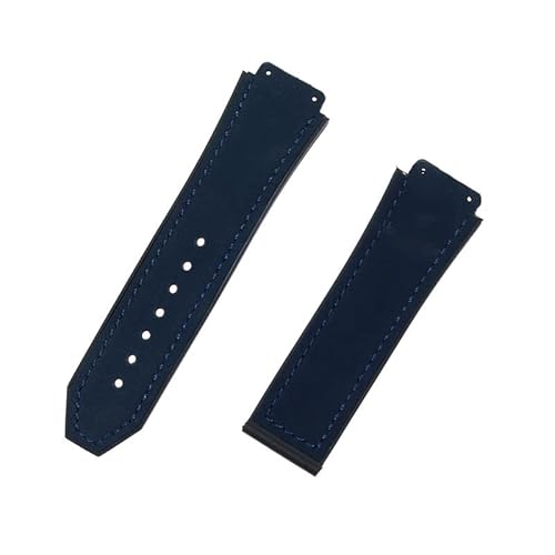 ROUHO 26 mm Nubukleder Uhrenarmband Vintage Soft Watch Belt Echtes Lederarmband für HUB-LOT B-I-G B-A-N-G Fu-sion Series-#4