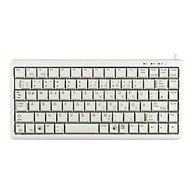 CHERRY Compact-Keyboard G84-4100 - Tastatur - USB - Deutsch - Hellgrau