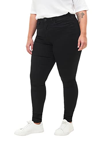 Zizzi Damen Große Größen Amy Jeans Hohe Taille Slim Gr 50W / 78 cm Black