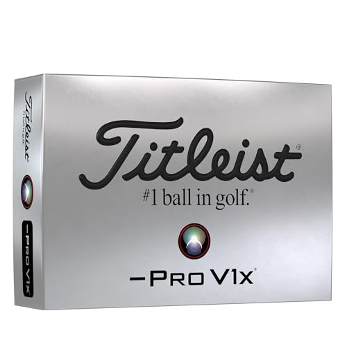 Titleist Pro V1x Left Dash Golfball, weiß, Einheitsgröße
