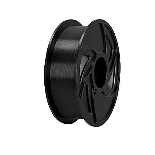 PLA + Filament 1,75 Mm PLA Hochfestes 3D-Druckfilament 1 Kg Spule PLA-Druckmaterial Für 3D-Drucker Schwarze Und Blaue PLA(Color:Schwarz)