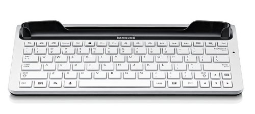 Samsung Original vollwertige Tastatur (QWERTZ) EKD-K12DWEGXEG (kompatibel mit Galaxy Tab 2 10.1) in weiß