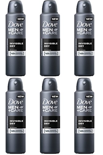 6 x Dove Men + Care Invisible Dry Spray Deodorant für Herren Men+ Care