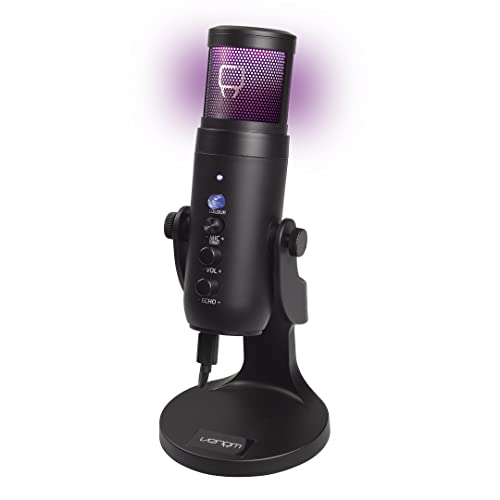 Venom USB Nierencharakteristik Streaming Mikrofon mit LED Licht Mesh Grill (PC)