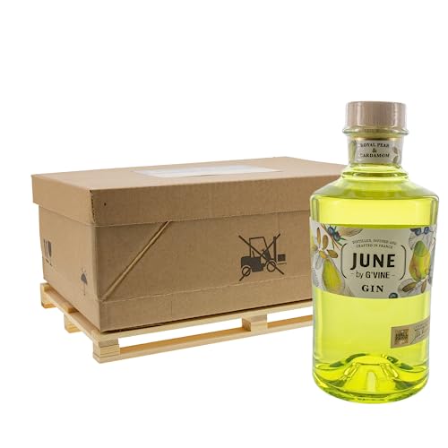Bull & Bear Geschenk Box Mini-Palette Geschenkset JUNE by G'Vine Gin Royal Pear & Cardamom 37,50% 0,70 lt.