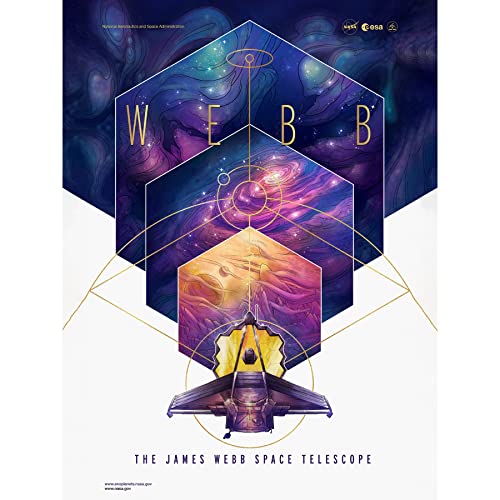 NASA Exoplanet Travel Bureau The James Webb Space Telescope Poster Large XL Wall Art Canvas Print
