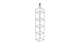 ELEO Rankobelisk „Catania“ I eckiger Obelisk aus Schmiedeeisen I in 2 verschiedenen Größen I dekorativer & praktischer Rankobelisk aus Metall (klein, pulverbeschichtet)