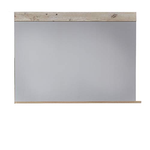 trendteam smart living Garderobe Spiegel Wandspiegel Tailor, 90 x 69 x 16 cm Front: Matera, Korpus: Pale Wood mit großem Sichtbereich