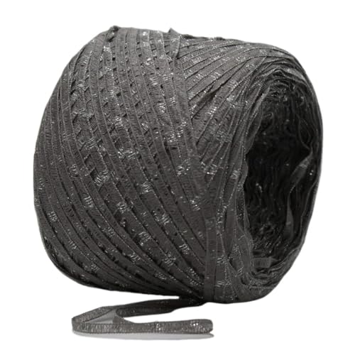 250g Baumwolle Leinen Ribbon Line Strickwaren Handstrickgarn for Stricken dick (Color : 10 grey, Size : 250g/ball)