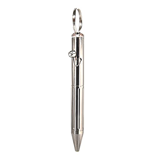 Maxtonser Multifunction Mini Keychain Pen Pure for Titanium Ballpoint Pen EDC Signature Pe,Ballpoint Pen