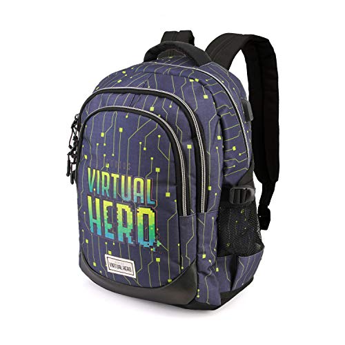 Karactermania Virtual Hero OMG-Running HS Backpack Rucksack, 44 cm, 21 liters, Mehrfarbig (Multicolour)