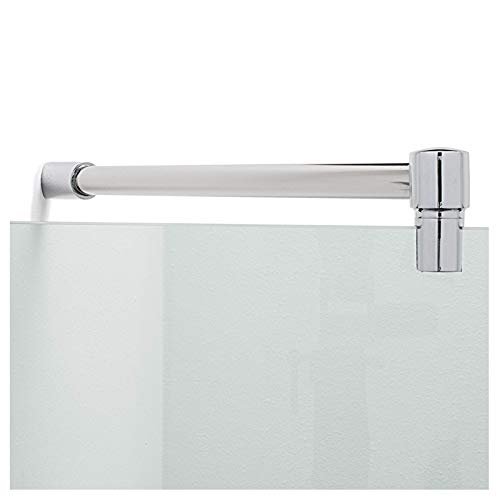 Stabilisationsstange für Dusche 45°, Stabilisator Duschwand diagonal, Stabilisierungsstange Glas-Wand (500mm, Chrom)