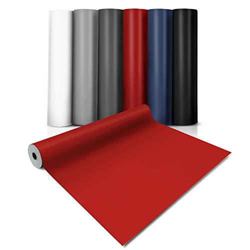 CV-Belag Expotop | Zuschnitt | Verschiedene Breiten, viele Farben, Meterware | Bodenbelag PVC Länge auf Maß (200 x 300 cm, Rot)