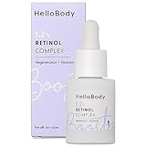 HelloBody 1,2% RETINOL COMPLEX Booster (15 ml) – das regenerierende & straffende Schönheitselixier – Anti Aging Hautpflege mit Retinol, Bakuchiol und luxuriösem Kahai-Öl
