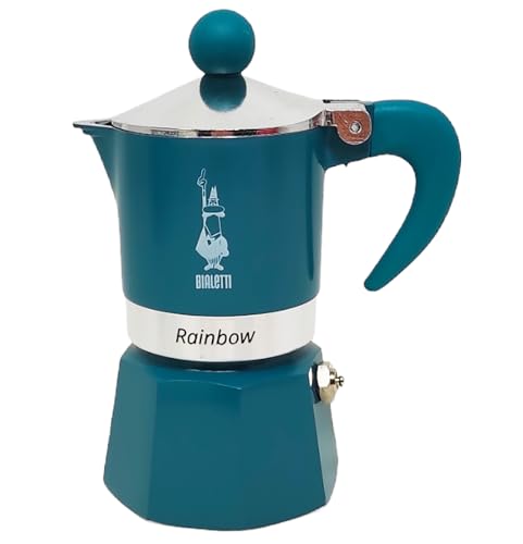 Bialetti Kaffeemaschine 1 Tasse Rainbow Grün Nussknacker Kollektion Limitierte Serie