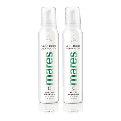 Callusan Cremeschaum Mares 2x 175 ml – Körperpflege Feuchtigkeitscreme Schaum – Pflegeschaum für trockene & strapazierte Haut