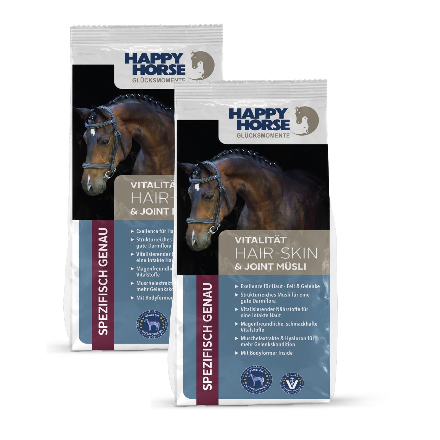HAPPY HORSE Hair, Skin & Joint Müsli 2 x 14 kg