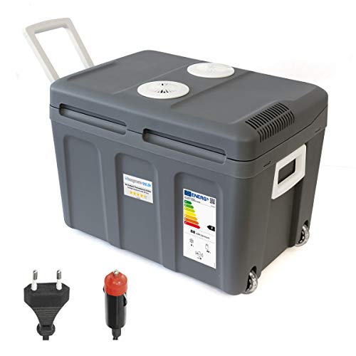 Dino KRAFTPAKET Kühlbox Trolley EEK: F (A - G) Thermoelektrisch 230 V, 12V Grau 40l -18°C