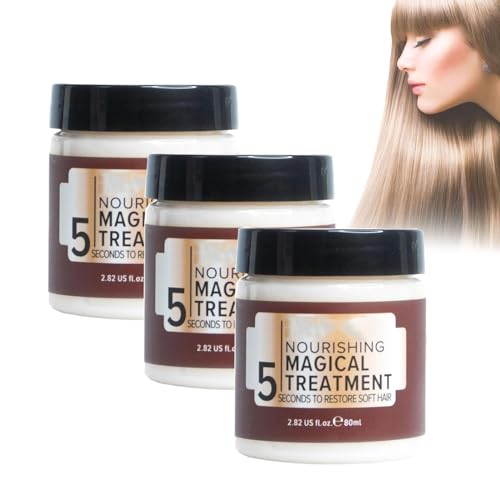 Vikada Nourishing Magical Treatment - 5 Sekunden zur Wiederherstellung von weichem Haar, Haarreparaturcreme, Kollagen-Haarmaske, Haarkur für trockenes, geschädigtes Haar (3pcs)