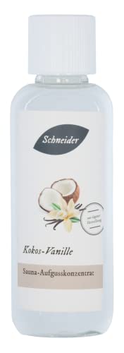 Saunabedarf Schneider - Aufgusskonzentrat Kokos/Vanille - sinnlich-süßer Saunaaufguss - 250ml Inhalt