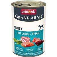 Sparpaket Animonda GranCarno Original 24 x 400 g - Adult Lachs & Spinat