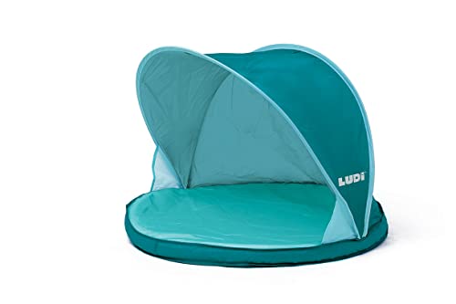 LUDI - Abribaby blau – Zelt gegen UV-Strahlen – schützt vor Wind und Sonne – Schutz vor Haus und Planschbecken – ab der Geburt